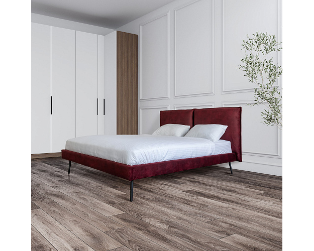 Кровать с ортопедическим основанием 1600 Сильвия бордо