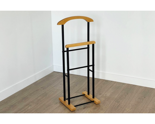 Вешалка Ника напольная черный / лак